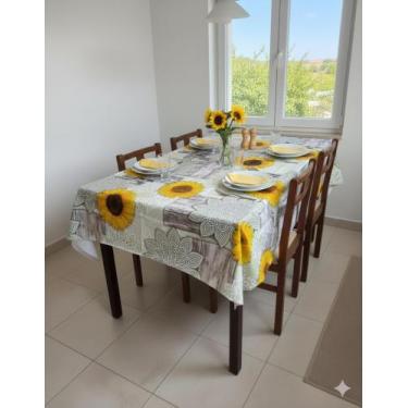 Imagem de Toalha Mesa Pvc Plastico 6 Cadeiras Térmico 2 Metros - EBERLE DISTRIBU