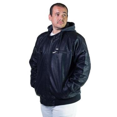 Imagem de Jaqueta Dixie PU Masculina 16070290 Preta, G, Preto