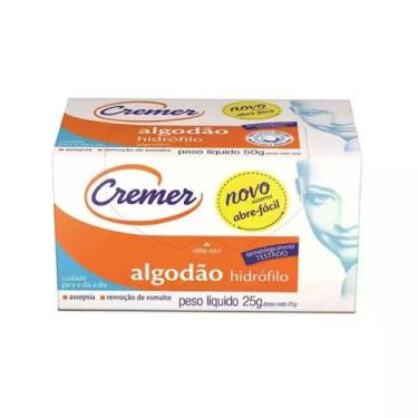 Imagem de Algodão Cremer Hidrófilo 25g 100% Puro, Macio e Extra-Absorvente para 
