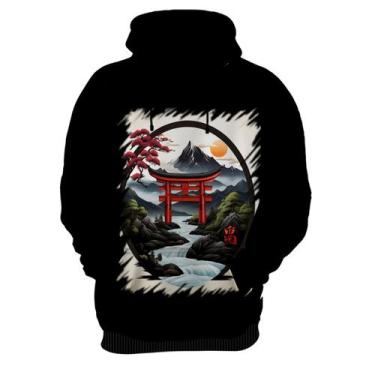 Imagem de Blusa de Frio Paisagem Oriental Portão Torii 7 - Kasubeck Store, Inf 1