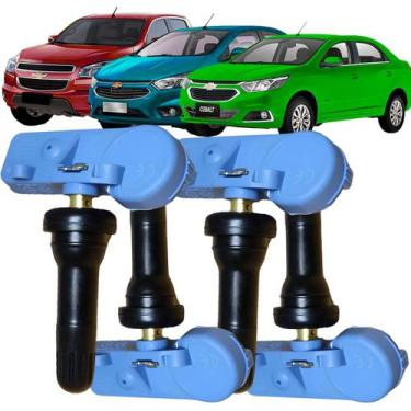 Imagem de Kit 4 Sensor Pressão Tpms Pneu Onix S10 Spin 2017 a 2024 - SR