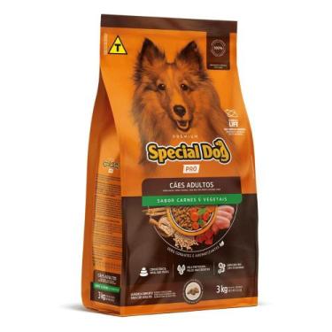 Imagem de Ração Special Dog Pró Adultos Sabor Carne e Vegetais 3 kg - MANFRIM
