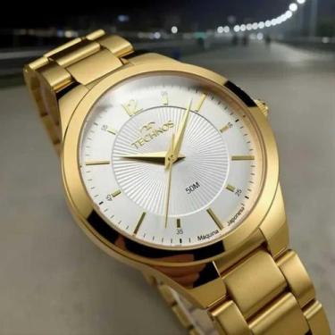 Imagem de Relógio Technos Feminino Dourado Ou Prata Aço Inox Elegance Boutique A