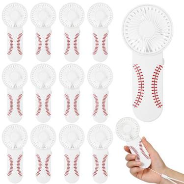 Imagem de Ventilador portátil Honoson Baseball Mini Portable com cordão x12