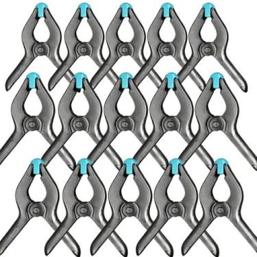 Imagem de Grampo Multiuso com Mola 150mm Preto Resistente Prático Ideal para Fix