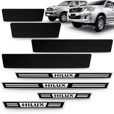 Imagem de Soleira Adesiva Elegance Hilux 2008 2009 2010 2011 2012 2013 2014 2015