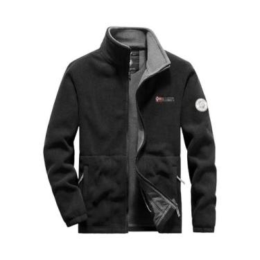 Imagem de Jaqueta Térmica Masculina De Fleece Polar Grossa, Casaco Tático Esport