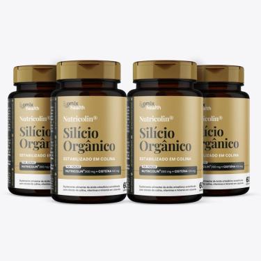 Imagem de Kit 4x - Silício Orgânico - 60 cápsulas - Omix-Unissex