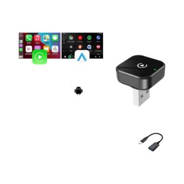 Imagem de Adaptador Wireless CarPlay Android Auto 2 Em 1 AI Smart Box Para VW To