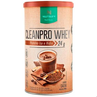 Imagem de Clean Pro Whey ISO e Hidro 450g Nutrify, Cacau