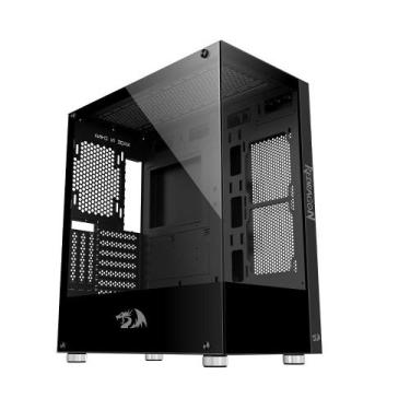 Imagem de Gabinete Redragon Reflect Mid Tower Vidro Ca-601b Preto