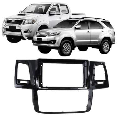 Imagem de Moldura 9 Polegadas Hilux e Sw4 2006 à 2015 Black Piano Painel Central