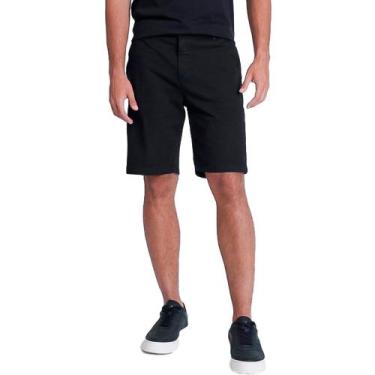 Imagem de Bermuda Aramis Chino Color Essencial VE24 Preto Masculino, 40