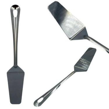 Imagem de Espátula para Cortar Bolos Tortas Aço Inox 25cm Confeitaria - SQ