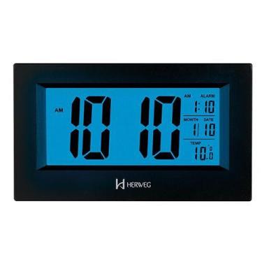 Imagem de Relógio  De Mesa/Despertador Herweg Digital 2972-034 Preto