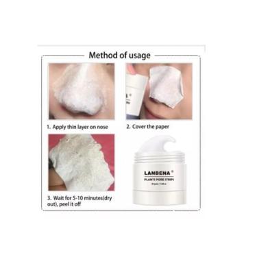 Imagem de Removedor De Cravos Limpeza De Pele Estética Máscara - Lamabéna