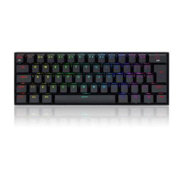 Imagem de Teclado Mecanico Gamer Draconic Pro Rgb Preto Switch Marron Abnt2 - Re