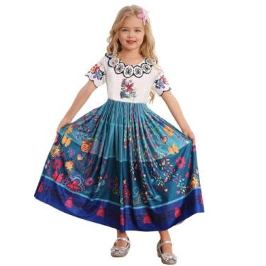 Imagem de Fantasia Menina Infantil Princesa Fada Vestido Curto Rodado Bebe Juven