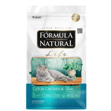 Imagem de Ração Fórmula Natural Super Premium Life Para Gatos Castrados Sabor Sa