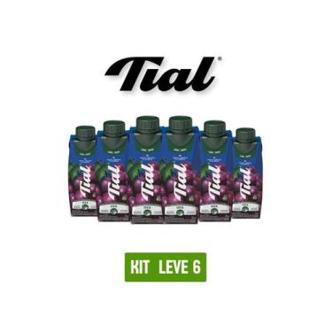 Imagem de Suco tial 100% uva 250ml - kit 6 unidades