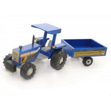 Imagem de Trator Alf Brinquedos Com Reboque - 520