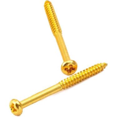 Imagem de Jg parafuso captador baixo e p90 dourado elephant 2 un ele0350