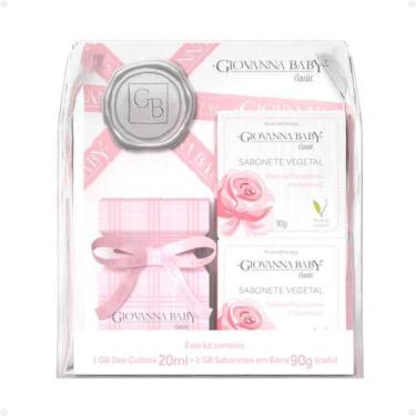 Imagem de Kit Giovanna Baby Classic: 1 Deo Colônia e 2 Sabonetes Vegetais