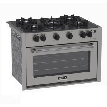 Imagem de Fogão de Embutir 5 Bocas Gaudi Line a Gás GLP Inox - Venax, Inox, Bivo