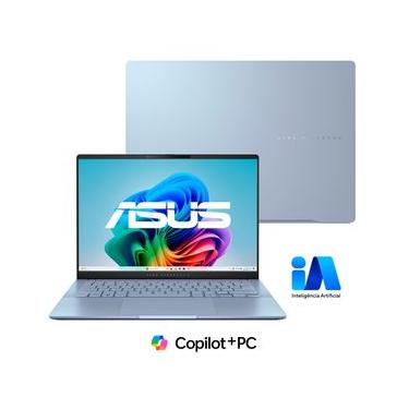 Imagem de Notebook Asus VivoBook S 14, Core Ultra7, 32GB, 1TB GB SSD, Tela de 14" OLED, Mist Blue - S5406SA-PP097W