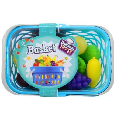 Imagem de Cesto De Legumes E Frutas Azul Bbr T005 - BBR Toys