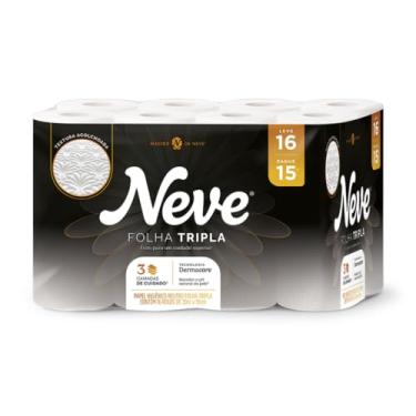 Imagem de Neve Papel Higiênico Supreme Folha Tripla, 20m, Leve 16 Pague 15 Rolos