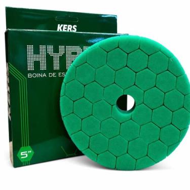 Imagem de Boina 5 Verde Agressiva De Espuma Colmeia Corte Hyper Kers