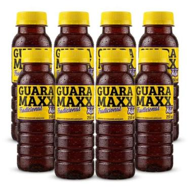 Imagem de Kit 8 Guaraná com Açaí Guara Maxx Tradicional 250ml Refresco Pack Econ