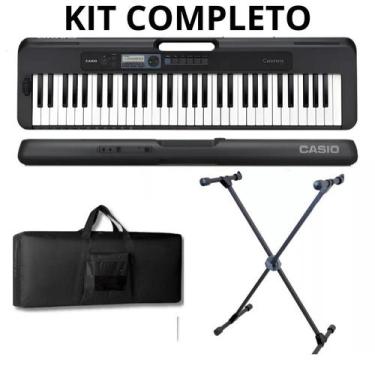 Imagem de Kit Teclado Casio CTS300 Completo em Promoção com Acessórios