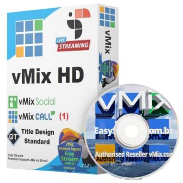 Imagem de Software vMix HD + DVD Curso vMix Fundamentos. do Registro Oficial.(Foto ilustrativa do Box).DVD encaminhado por correio, mas o link dos vídeos do DVD é liberado imediatamente..