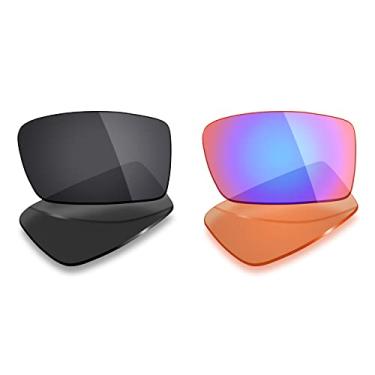 Imagem de 2 pares de lentes polarizadas de substituição da Mryok para óculos de sol Oakley Gascan – Opções