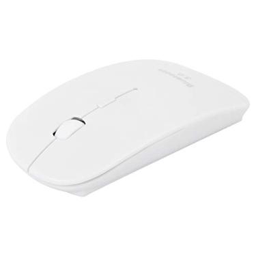 Imagem de Mouse sem fio Bluetooth 3.0 - Mouse de computador ultra fino inteligente - Mini mouse portátil para jogos - para laptops e computadores - para casa, trabalho, viagem (branco)