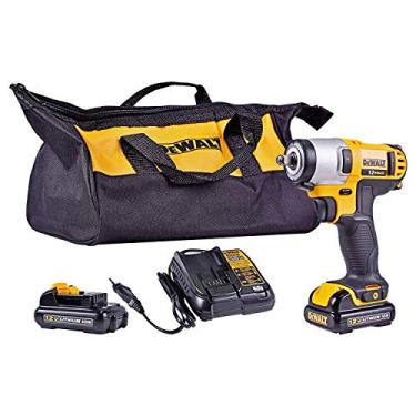 Imagem de DEWALT Chave de Impacto 3/8 Pol. (10mm) 12V MAX* Ion-Litio com 2 Baterias 12V 1.3Ah Carregador Bivolt e Bolsa 130Nm DCF813S2