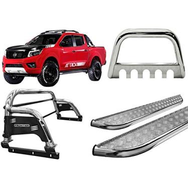 Imagem de KIT QUEBRA MATO+SANTO ANTONIO H3+ESTRIBO FONTIER 17/20 CROMO