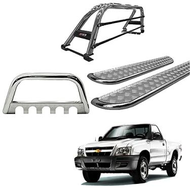 Imagem de Kit Quebra Mato+Santo Ant DUPLO+Estribo S10 94/11 Cromado CS