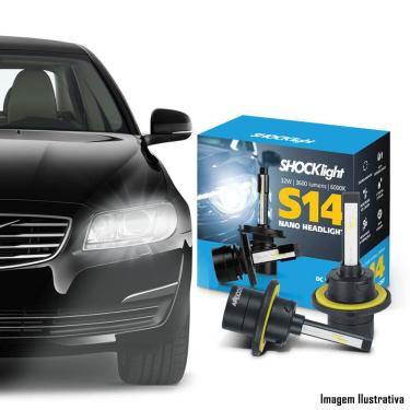 Imagem de Kit Super LED NANO 6000K H13 S14 Shock Light 3600 Lumens