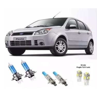 Imagem de Kit Lampadas Super Brancas Ford Fiesta 2008 2009 2010