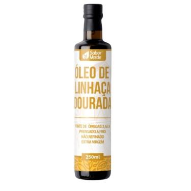 Imagem de Óleo de Linhaça Dourada 250ml Prensado a Frio Sabor Verde