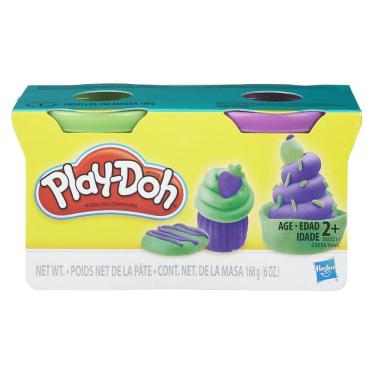Imagem de Massinha Play-Doh - Conjunto com 2 Cores - Verde Claro e Roxo HASBRO