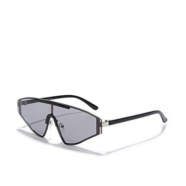 Imagem de Óculos de sol coloridos em formato especial anti-reflexo férias à beira-mar óculos de proteção irregulares cor gradiente óculos femininos, 1, china