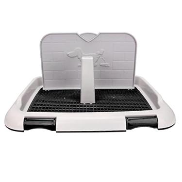 Imagem de Bandeja de vaso sanitário, portátil para cães e cães pequenos (preta)