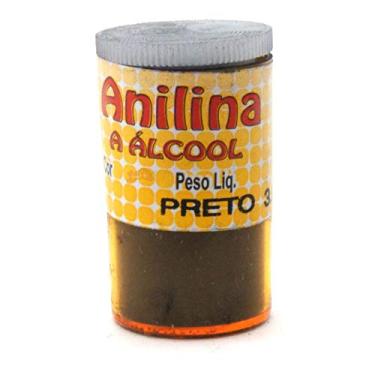 Imagem de Anilina a Álcool Glitter em Frasco de 4 gr à 6 gr Preto