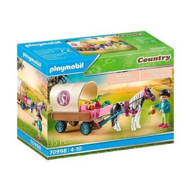 Imagem de Brinquedo Playmobil Carroça Com Ponei Country Sunny 70998