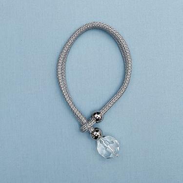 Imagem de 1 peça de cristal frisado cortina de borla tieback quarto acessórios suportes de cortinas fivela corda decoração para casa cordão cortina atadura, D, 4 peças