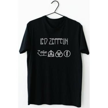 Imagem de Camiseta Led Zeppelin 100% Algodão Rock - King Of Print